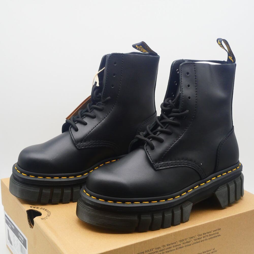 NEW Dr. Martens Women's 6  Nappa Lux Leather Platform Ankle Boots Platform Docs